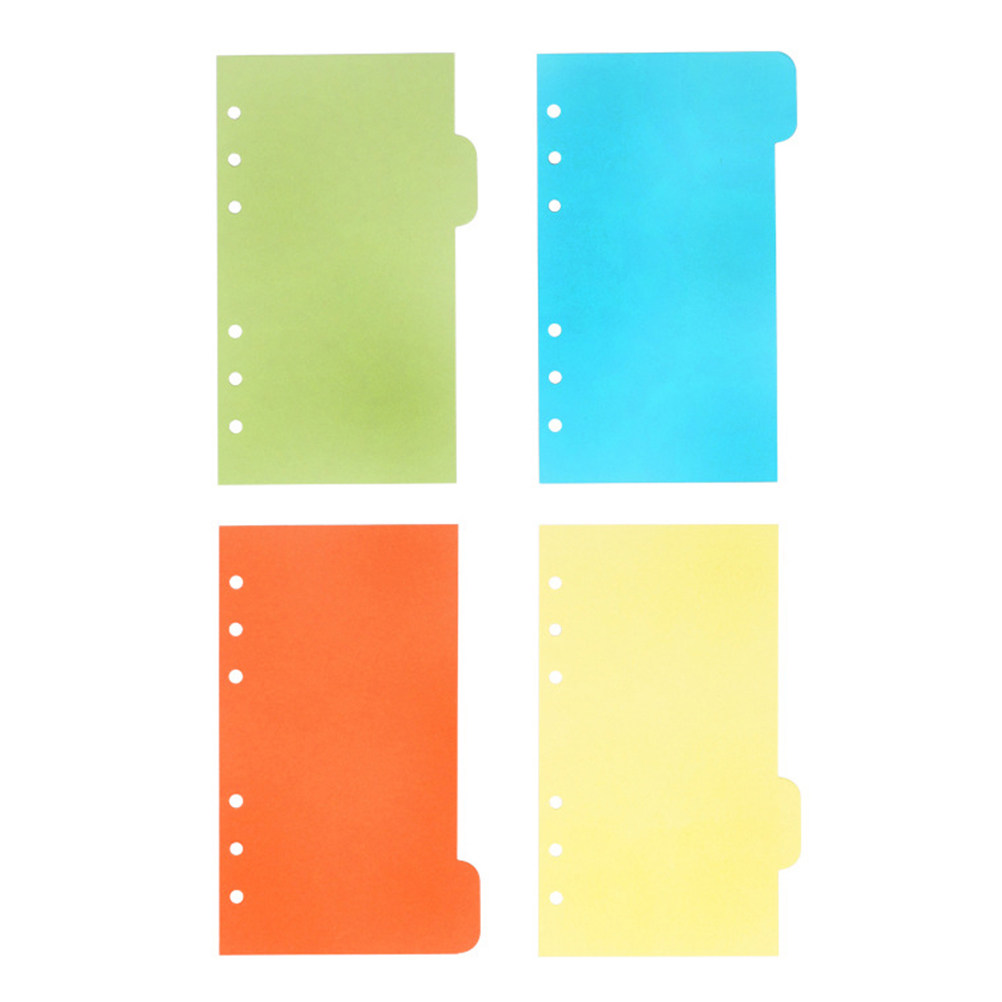 Index Tab Divider - 25Pcs Colored A6 Divider Set Smooth