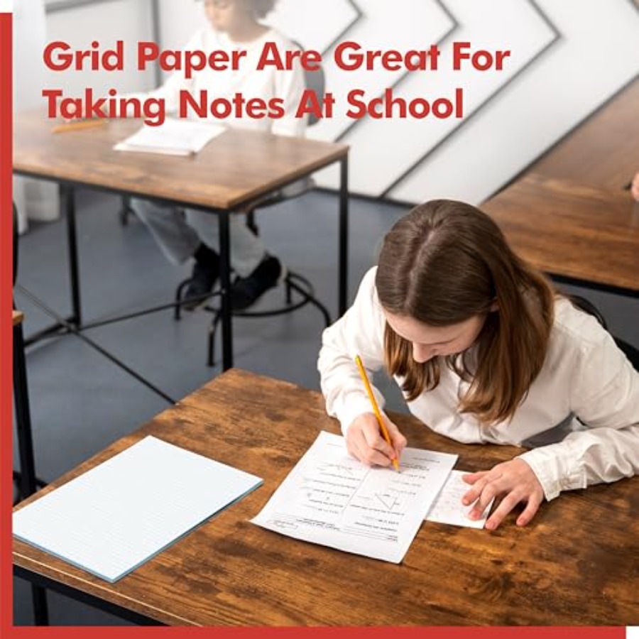 100 Sheets Graph Paper Double- - Graph Paper Pad avaliação e preço