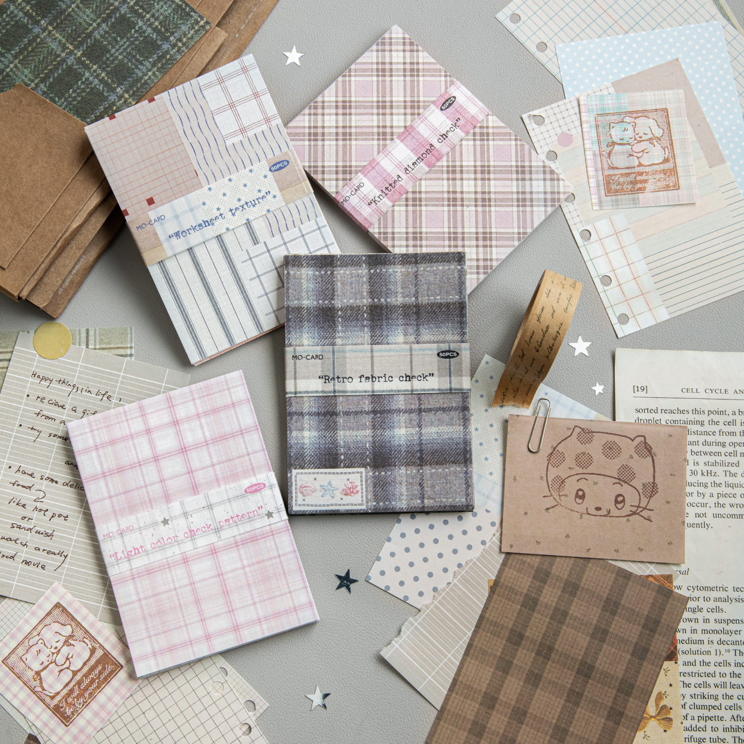 Journal GO 50pcs Kawaii Plaid  - Graph Paper Pad avaliação e preço