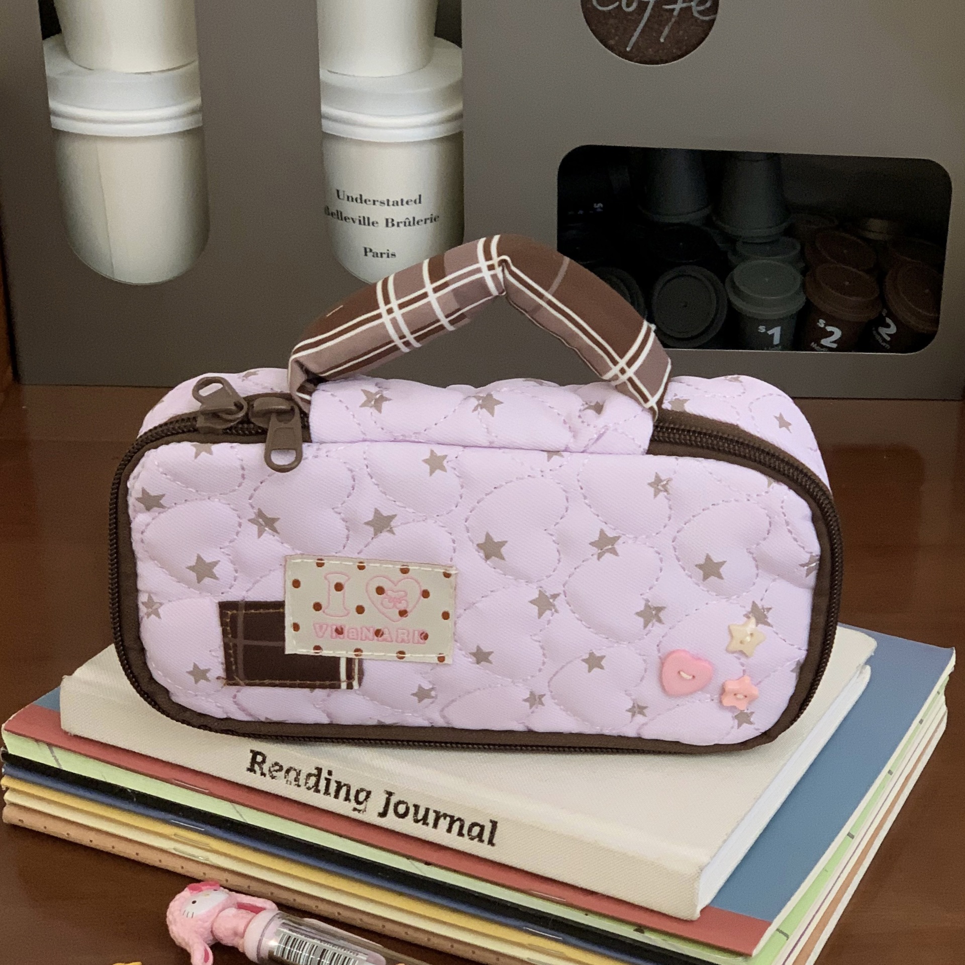 Star Dot Large Capacity Bag wi - Pencil Case Large avaliação e preço