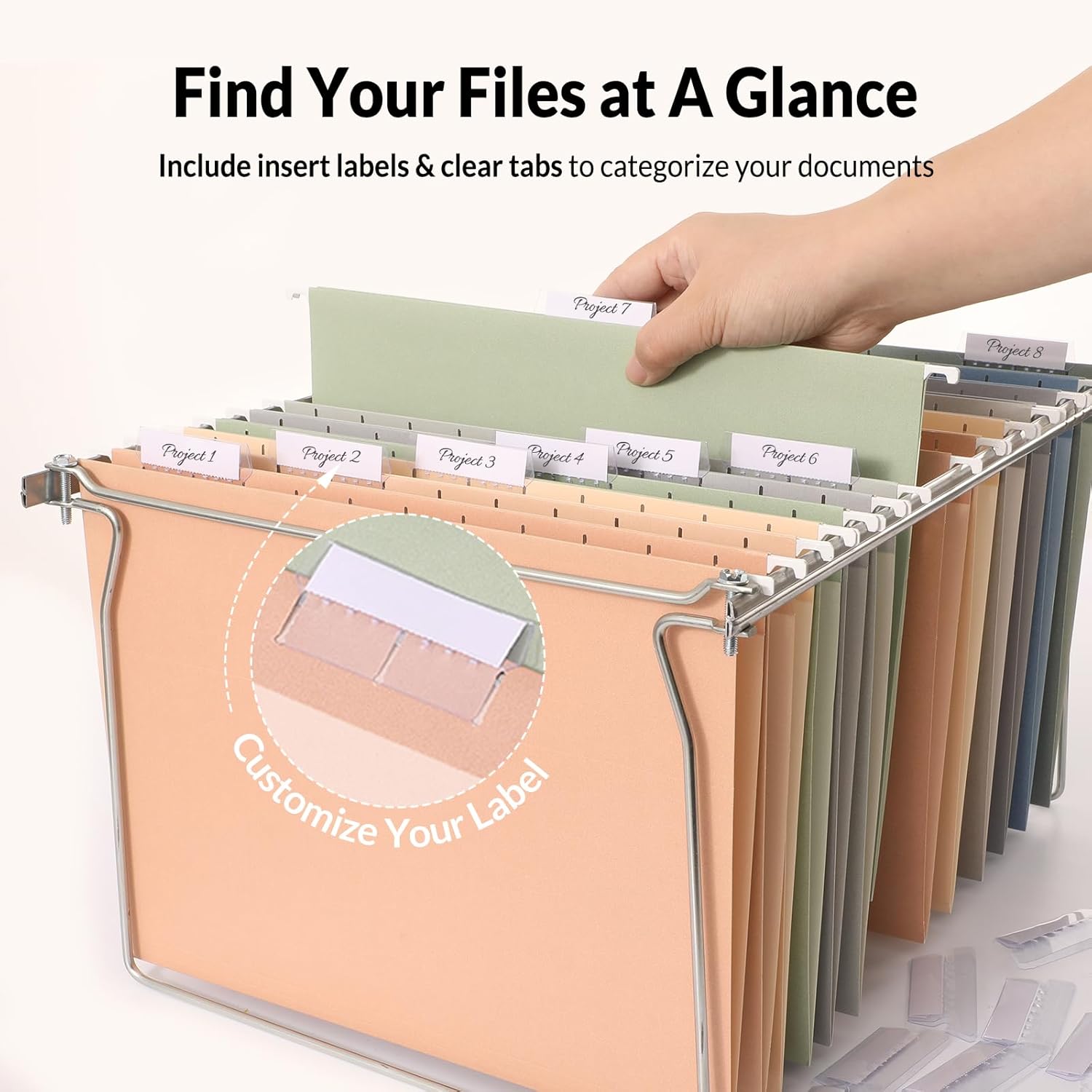 25 Pack Hanging File Folders,  - File Folder Hanging avaliação e preço
