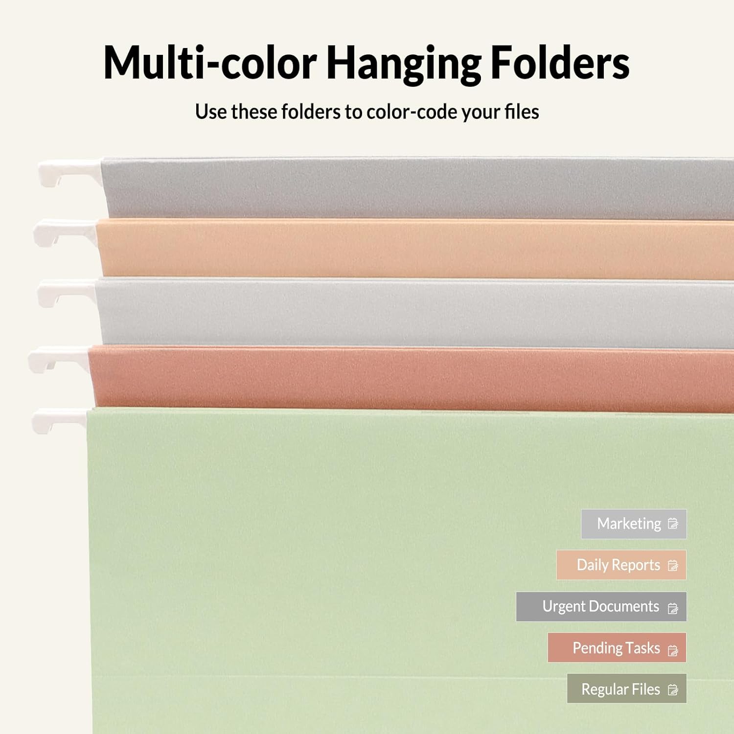 25 Pack Hanging File Folders,  - File Folder Hanging avaliação e preço