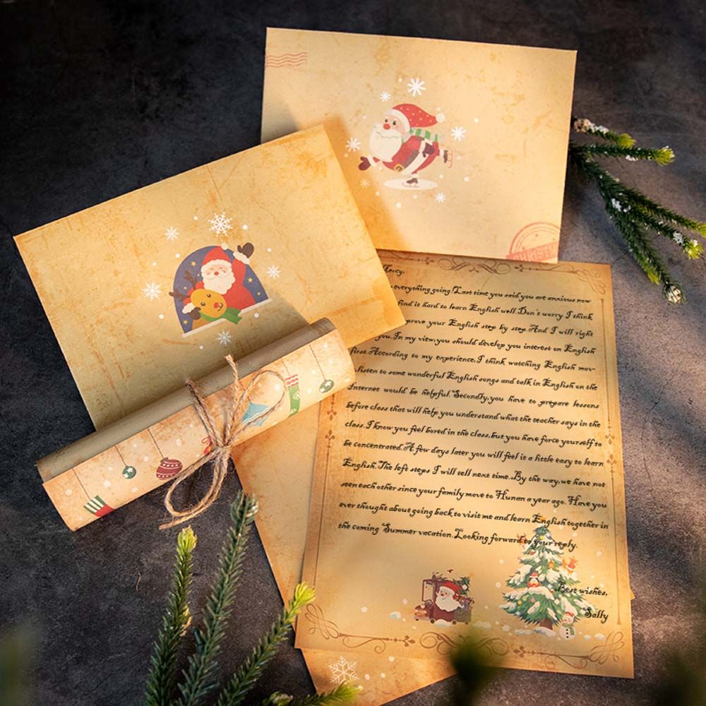 Party Vintage Greeting Card Sa - Letter Envelope Kraft avaliação e preço