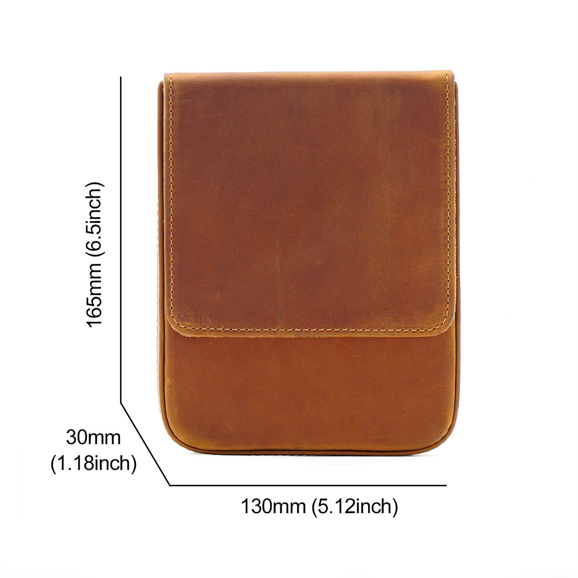 Handmade Crazy Horse Leather P - Pen Pouch Roll avaliação e preço
