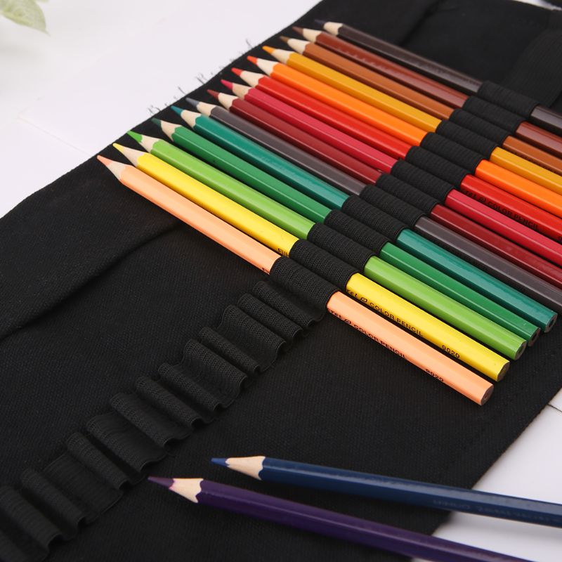 Black Color School Pencil for  - Pen Pouch Roll avaliação e preço