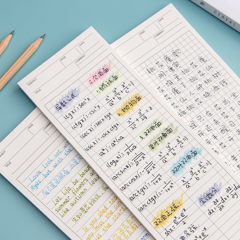 Simple Non-sticky Long Notepad - Graph Paper Pad avaliação e preço