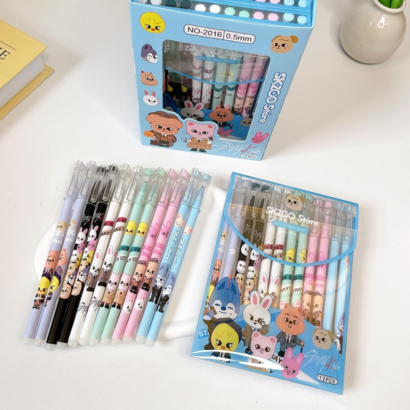SKZOO Wolf chan Dwaekki Bbokar - Gel Ink Pen Set avaliação e preço
