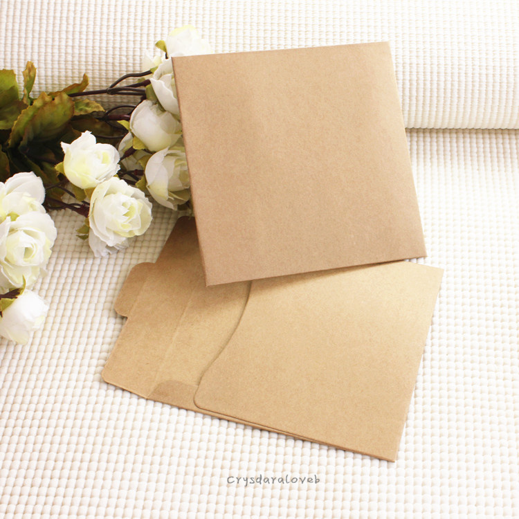 50/100Pcs Brown Vintage Kraft  - Letter Envelope Kraft avaliação e preço