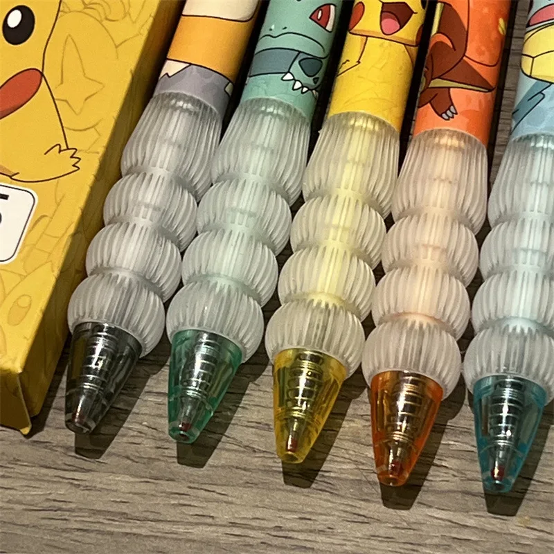 5pcs Pikachu Gel Pen Set Pokem - Gel Ink Pen Set avaliação e preço