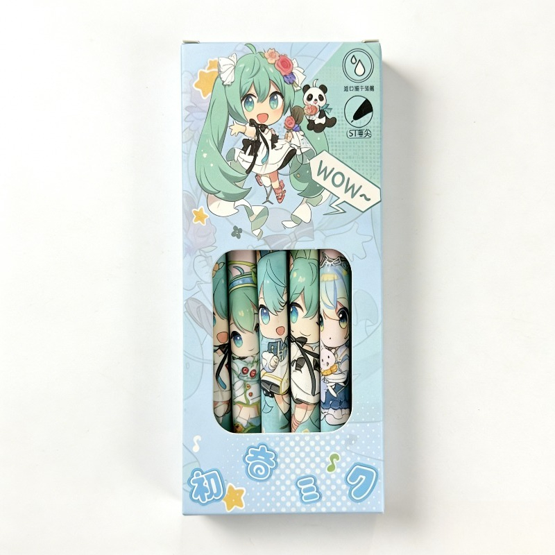 Hatsune Miku quick-drying gel  - Gel Ink Pen Set avaliação e preço