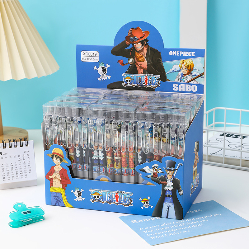 Anime One Piece 12/24Pcs Black - Gel Ink Pen Set avaliação e preço