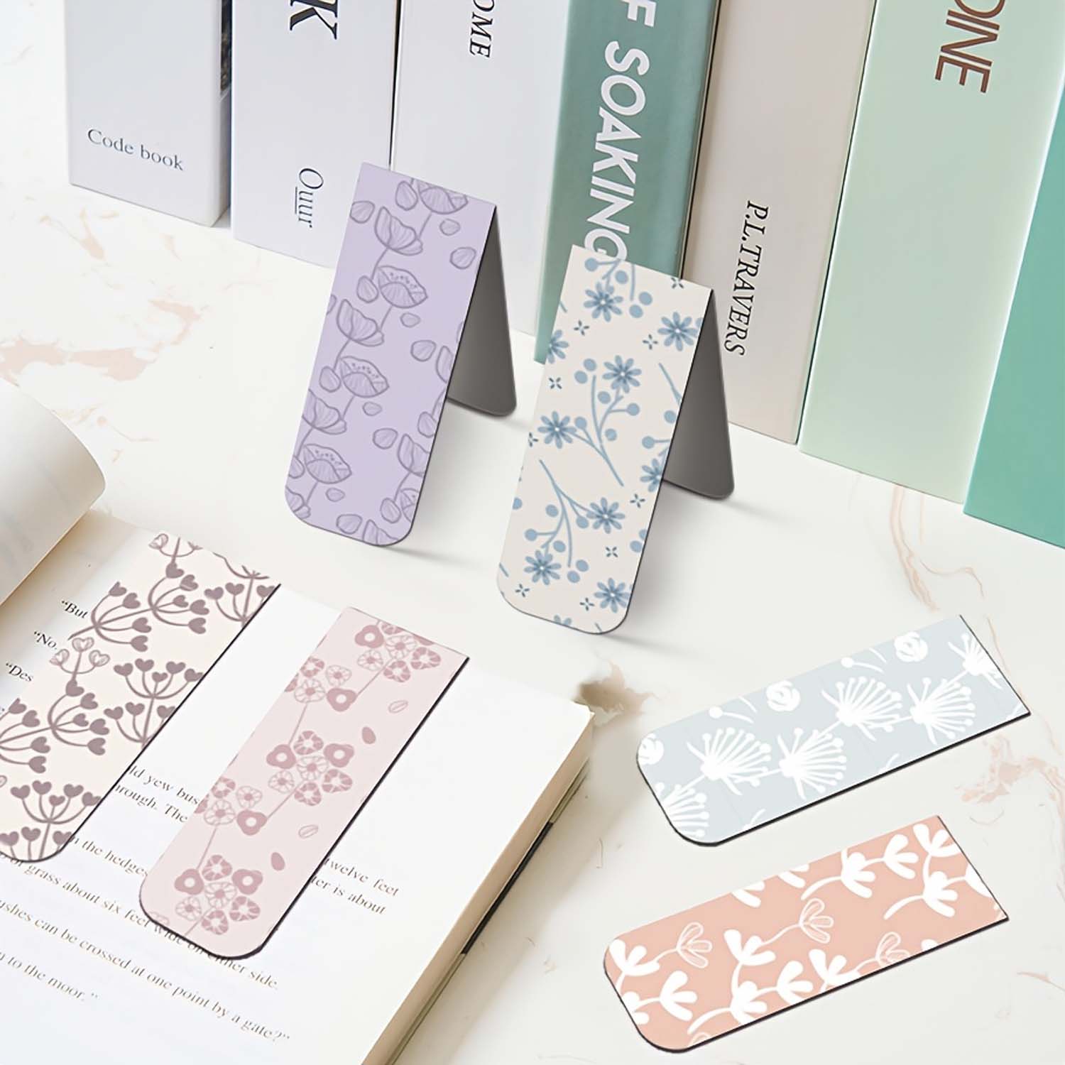 12pcs Flower Magnetic Bookmark - Bookmark Magnetic Clip avaliação e preço