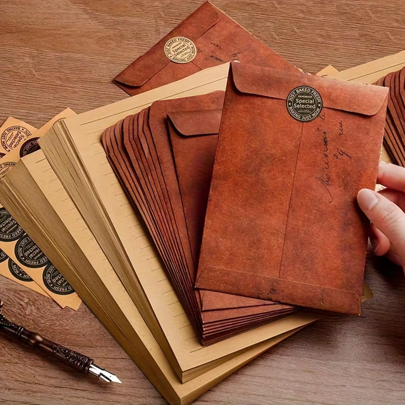 10pcs Vintage Kraft Paper Enve - Letter Envelope Kraft avaliação e preço