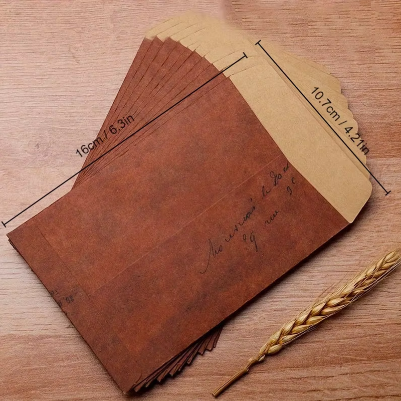 10pcs Vintage Kraft Paper Enve - Letter Envelope Kraft avaliação e preço