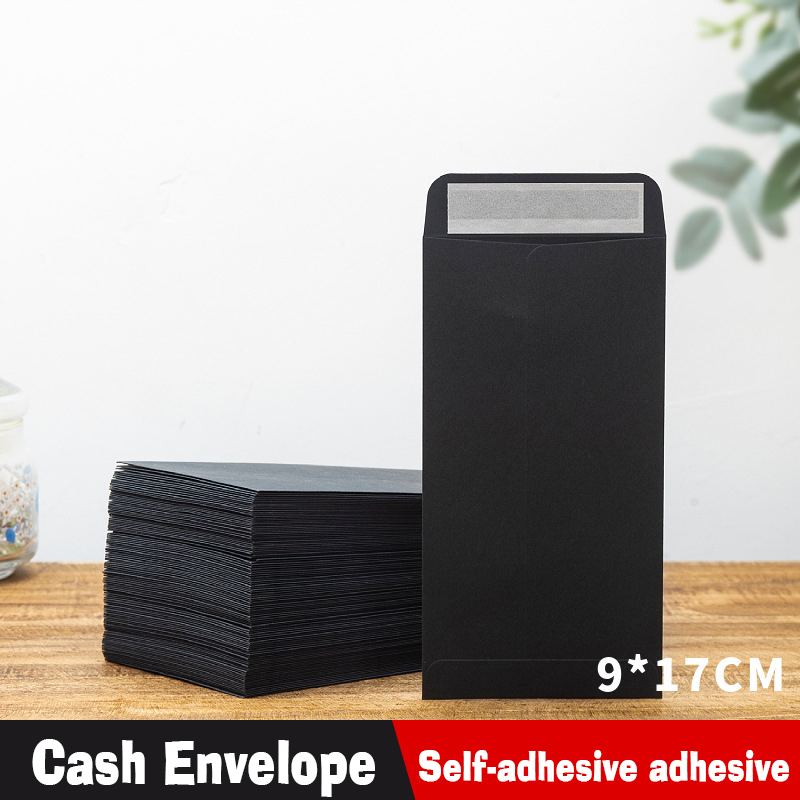 50pcs Envelopes Kraft Black fo - Letter Envelope Kraft avaliação e preço