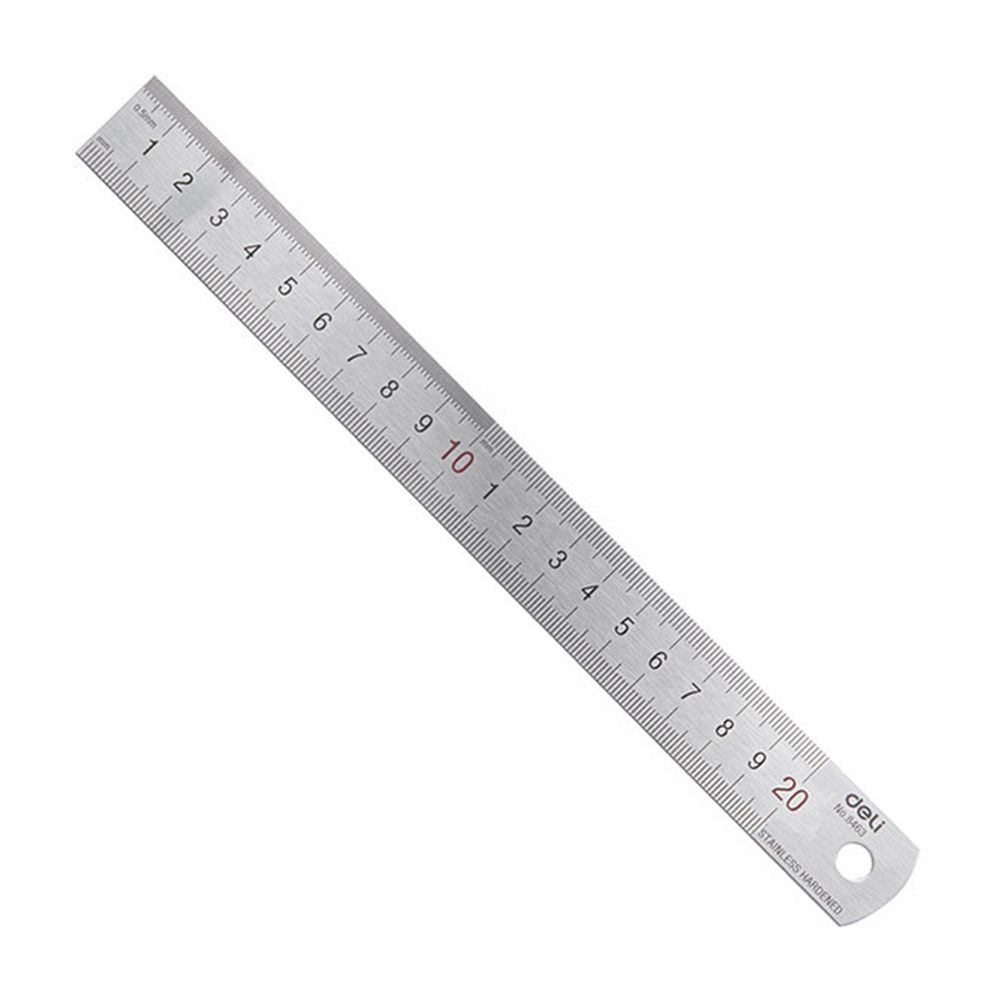 Deli 20cm Stainless Steel Meta - Stationery And Office Supply Stores avaliação e preço