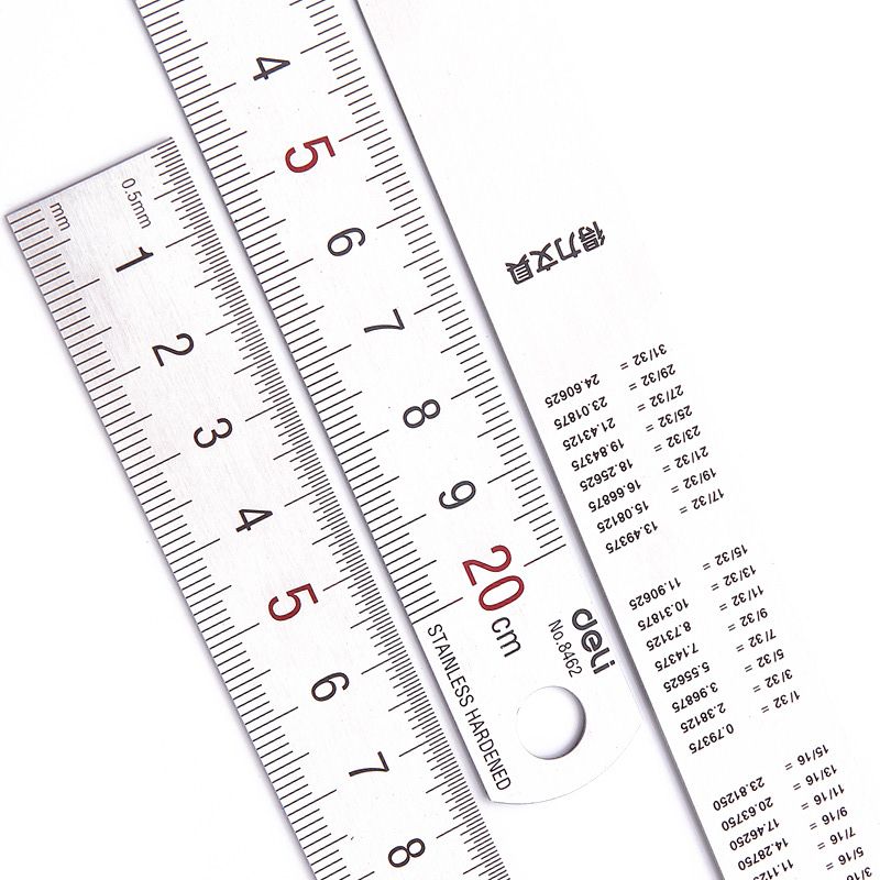 Deli 20cm Stainless Steel Meta - Stationery And Office Supply Stores avaliação e preço