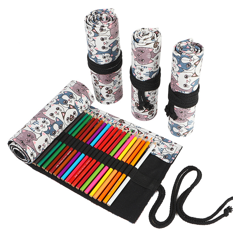 72 Slots School Pencil Case Ro - Pen Pouch Roll avaliação e preço