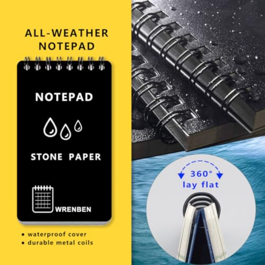 4PCS Waterproof Spiral Noteboo - Graph Paper Pad avaliação e preço