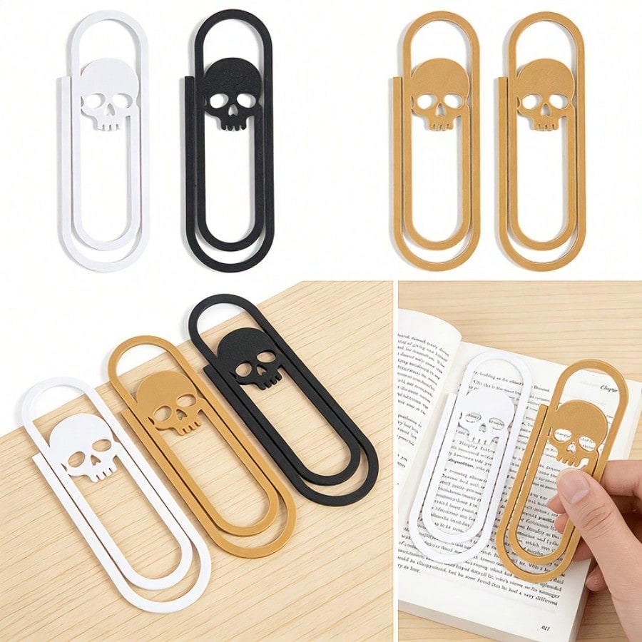 Creative Giant Skeleton Paper  - Bookmark Magnetic Clip avaliação e preço