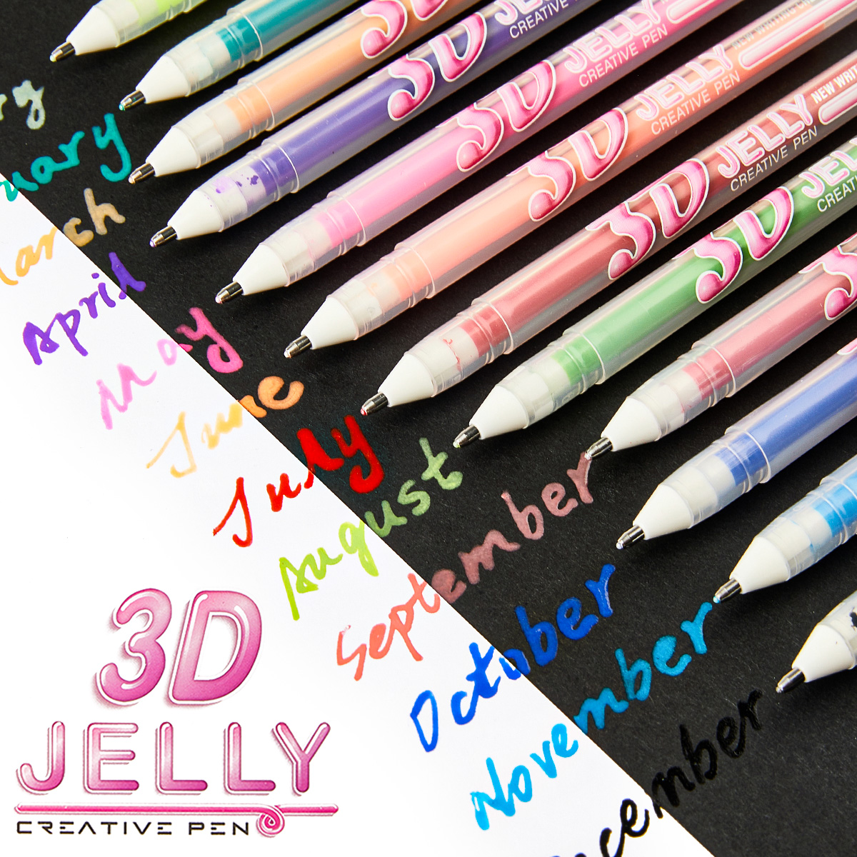 SHANDS 12PCS 3D Jelly Gel Pens - Gel Ink Pen Set avaliação e preço