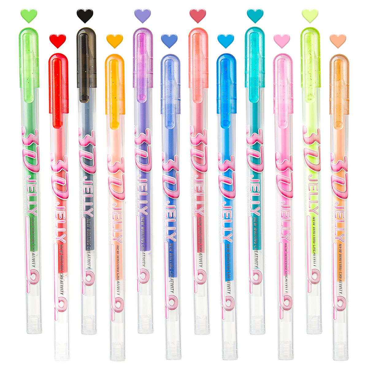 SHANDS 12PCS 3D Jelly Gel Pens - Gel Ink Pen Set avaliação e preço