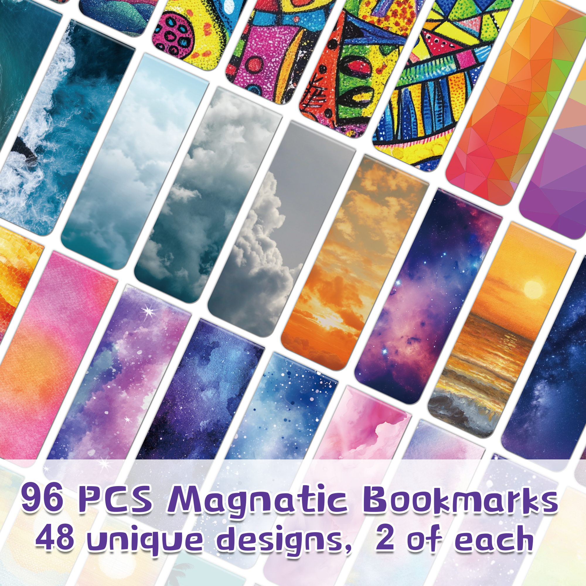 96pcs Colorful Magnetic Bookma - Bookmark Magnetic Clip avaliação e preço
