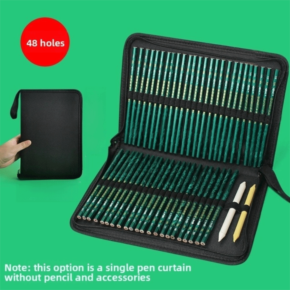 36/48/72 Hole Pen Curtain Blac - Pen Pouch Roll avaliação e preço