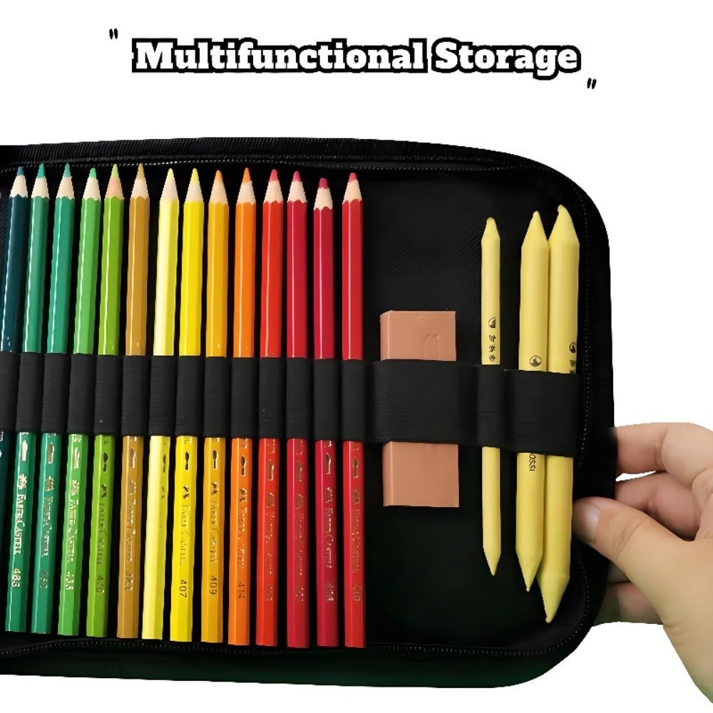 36/48/72 Hole Pen Curtain Blac - Pen Pouch Roll avaliação e preço