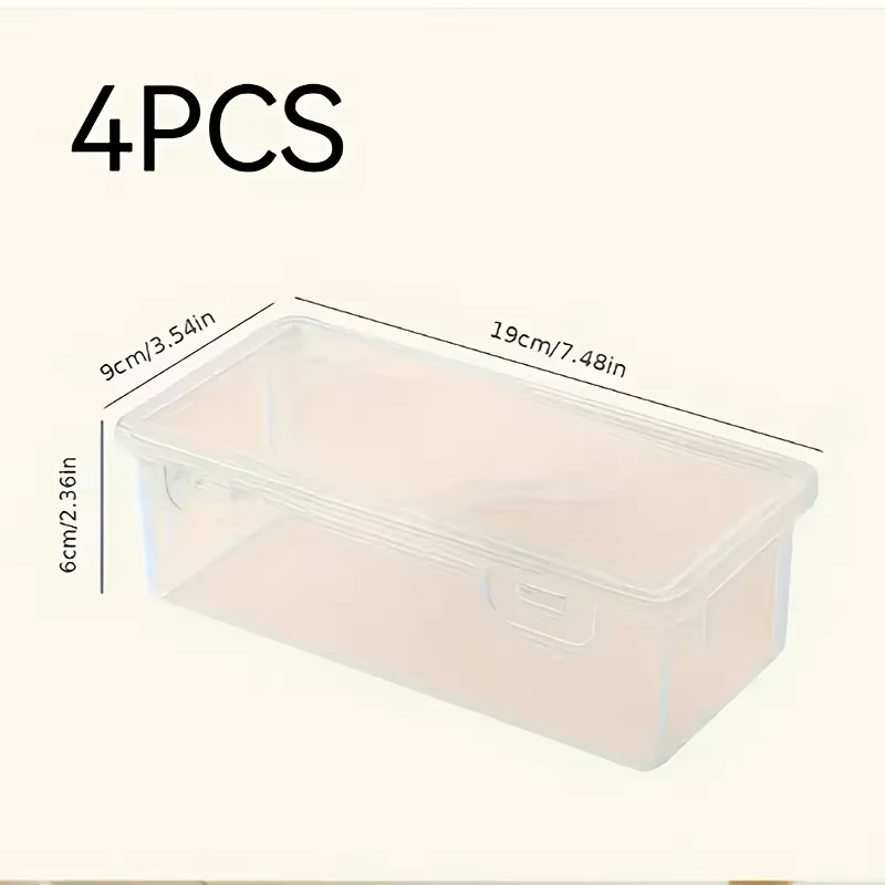 4 large transparent PP storage - Stationery And Office Supply Stores avaliação e preço