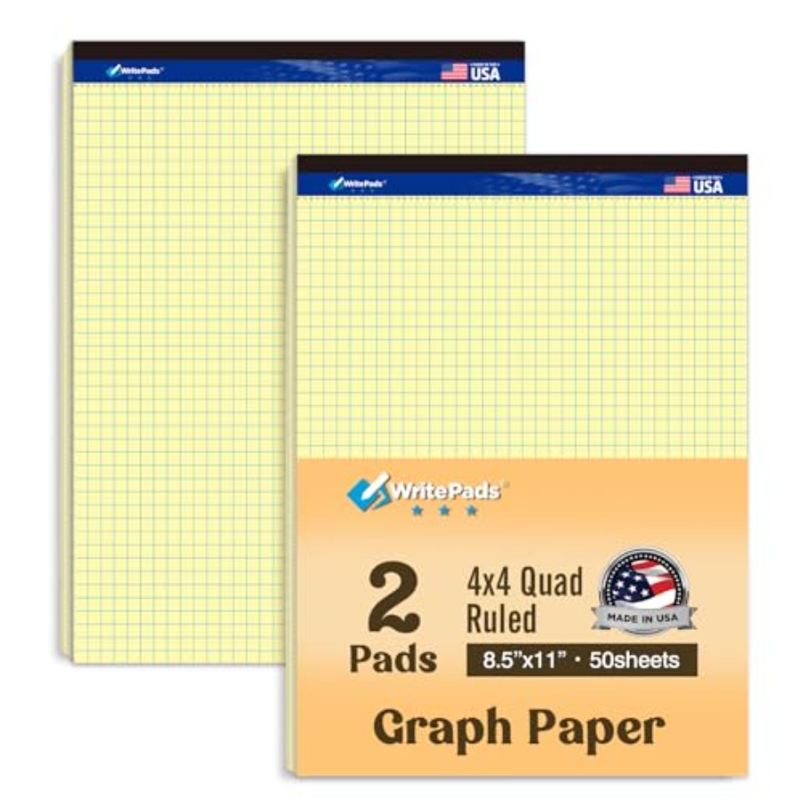 Graph Paper Pads 8.5 x 11, 4x4 - Graph Paper Pad avaliação e preço
