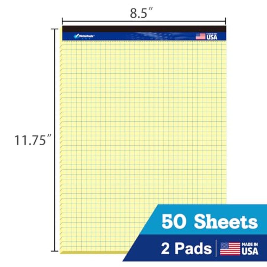 Graph Paper Pads 8.5 x 11, 4x4 - Graph Paper Pad avaliação e preço