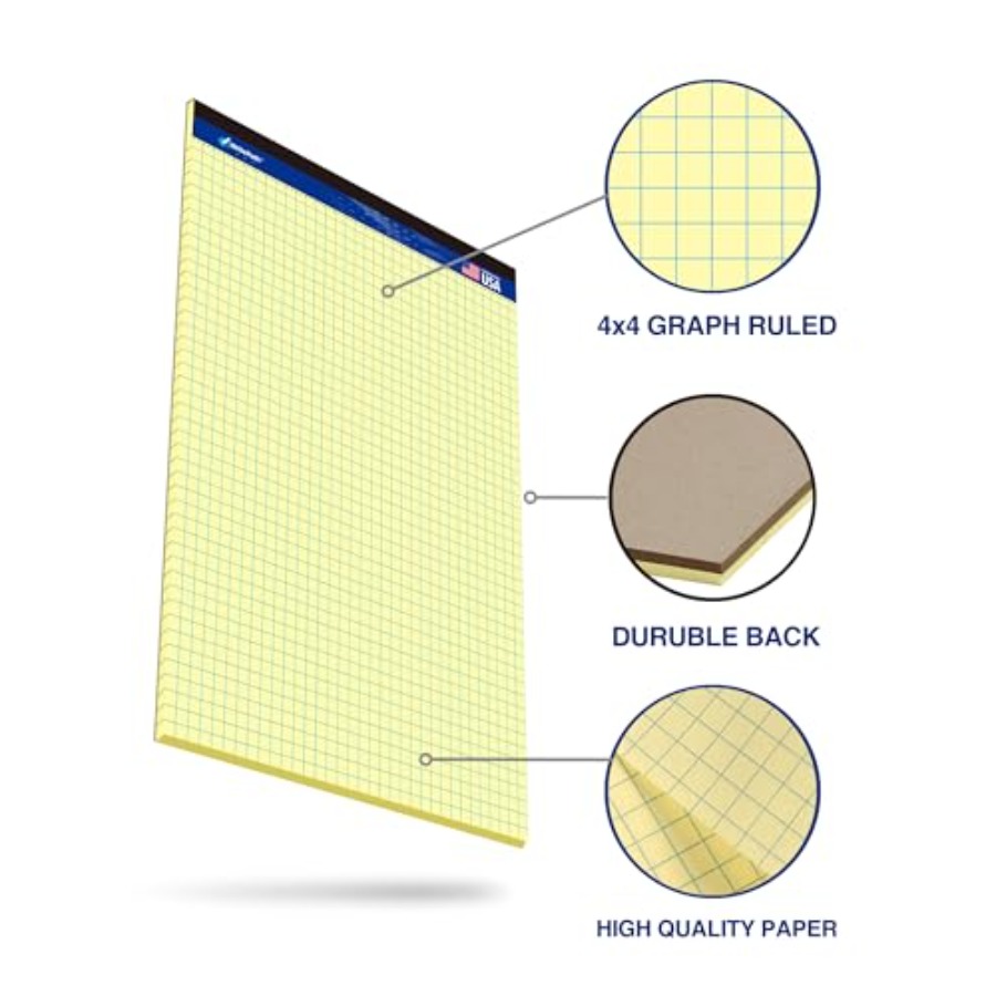 Graph Paper Pads 8.5 x 11, 4x4 - Graph Paper Pad avaliação e preço