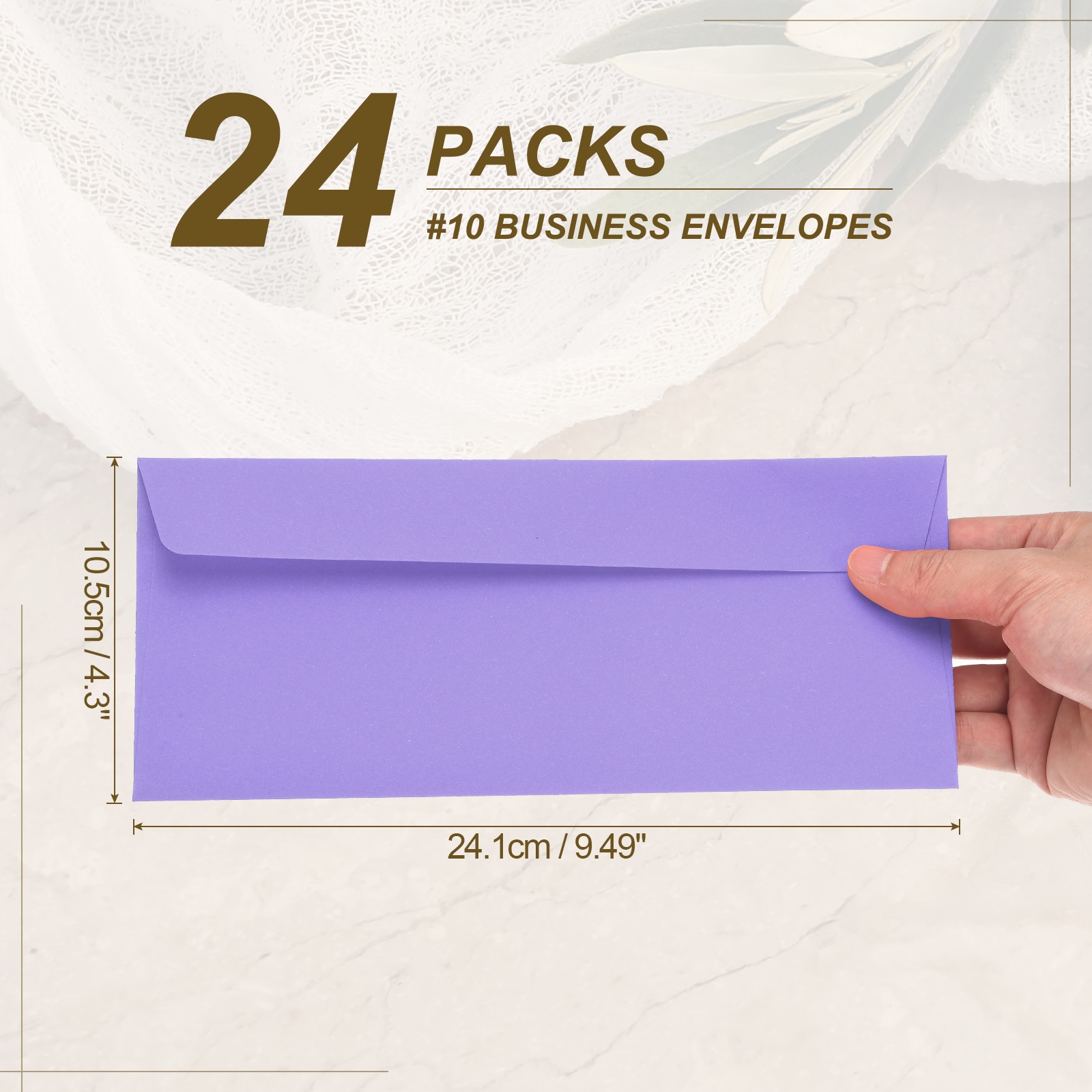 24Pcs 24.1cmx10.5cm Colored Se - Letter Envelope Kraft avaliação e preço