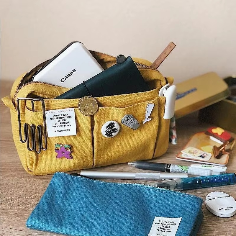 Large Capacity Canvas Storage  - Pen Pouch Roll avaliação e preço