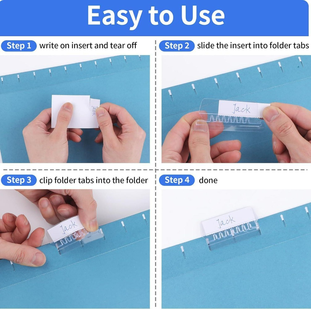 20-60Pcs Transparent Hanging F - File Folder Hanging avaliação e preço