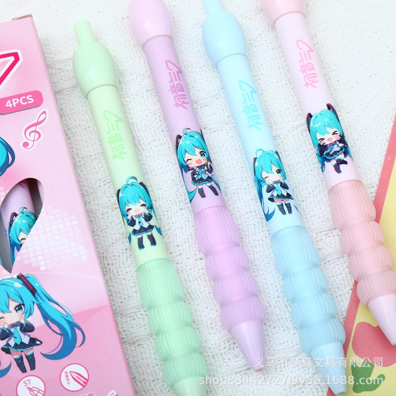 Kawaii Hatsune Miku Gel Pen Cu - Gel Ink Pen Set avaliação e preço