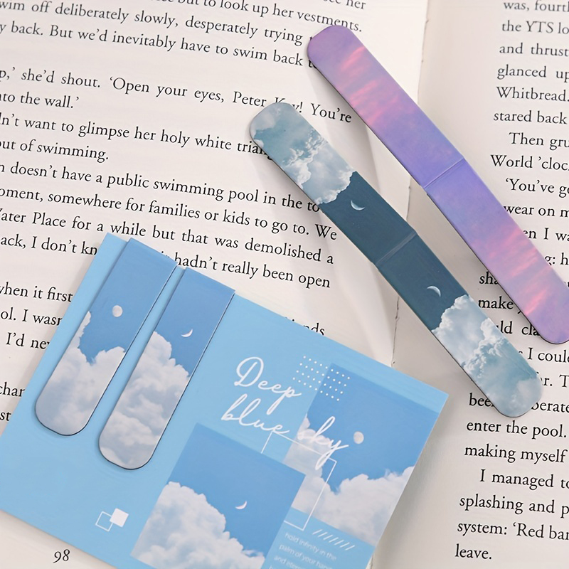 2pcs Landscape Themed Magnetic - Bookmark Magnetic Clip avaliação e preço