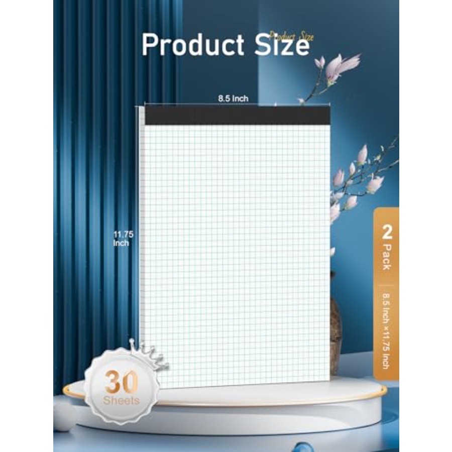 Graph Paper Pad 11, 2 Pack, 44 - Graph Paper Pad avaliação e preço