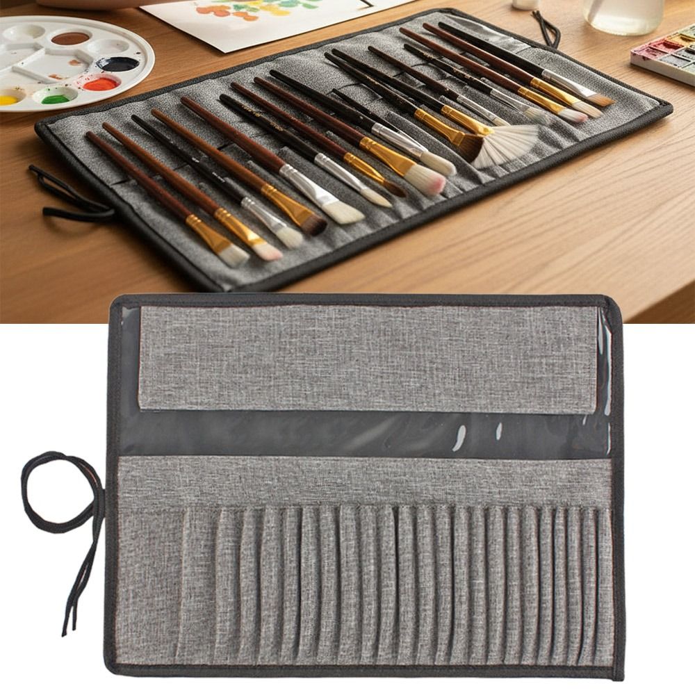 Durable Canvas Painting Brush  - Pen Pouch Roll avaliação e preço