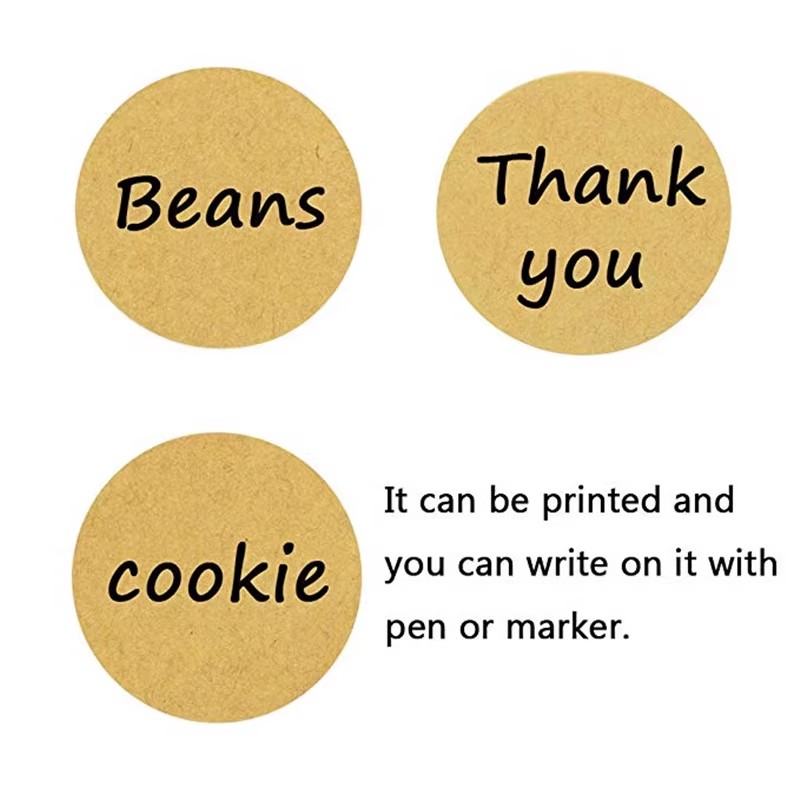 500Pcs Kraft Paper Stickers Ro - Letter Envelope Kraft avaliação e preço