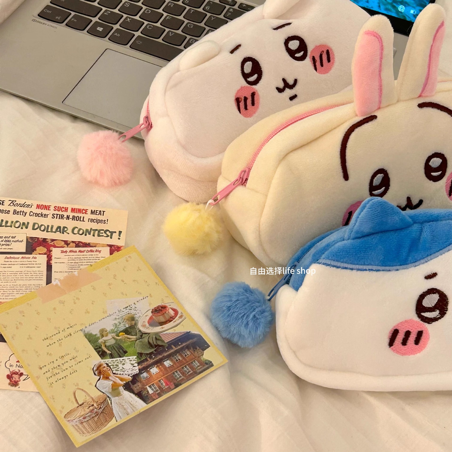 jiyi Plush Pencil Bag Hachiwar - Pencil Case Large avaliação e preço