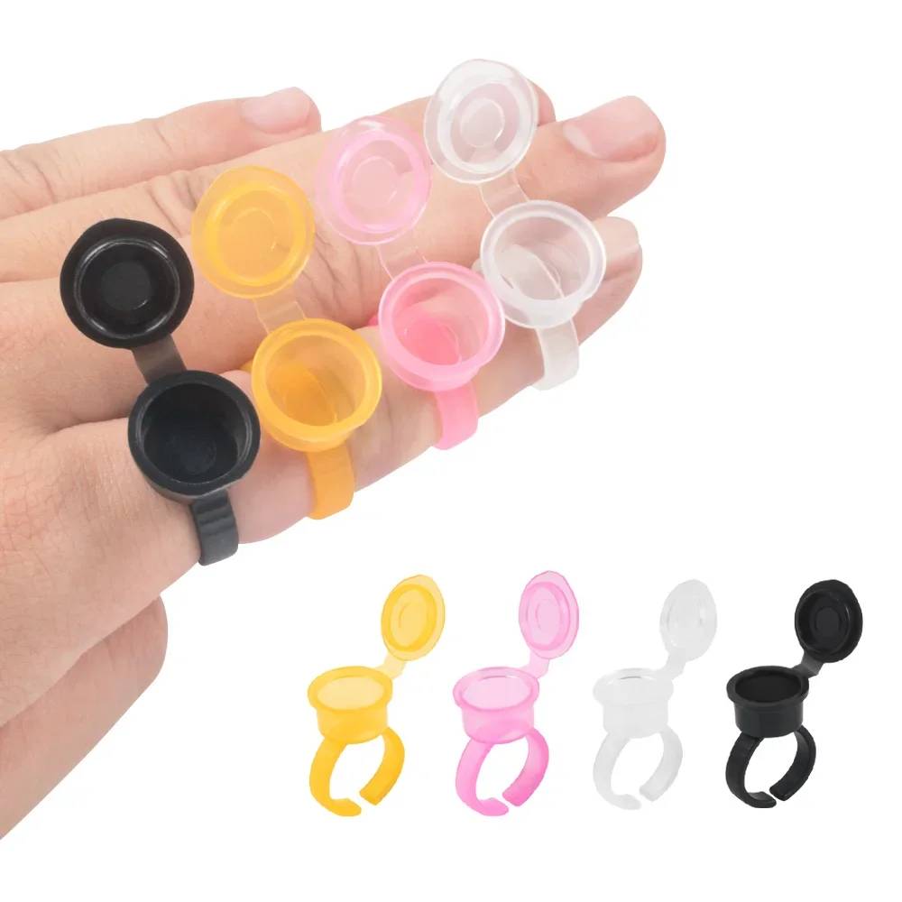 50PCS Tattoo Pigment Ink Ring  - Calligraphy Ink Bottle avaliação e preço