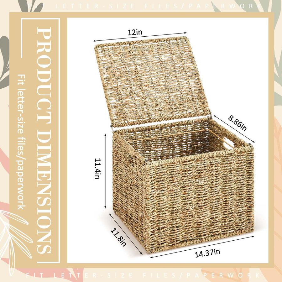 Seagrass File Box Organizers D - File Folder Hanging avaliação e preço