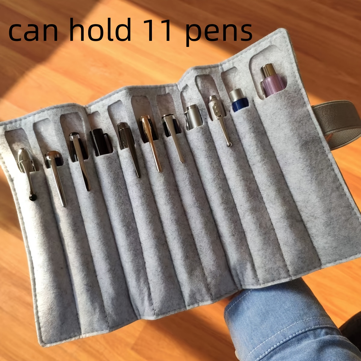 11-Pen Capacity Felt Roll-Up P - Pen Pouch Roll avaliação e preço