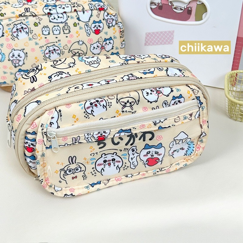 Chiikawa Cartoon Print Pencil  - Pencil Case Large avaliação e preço