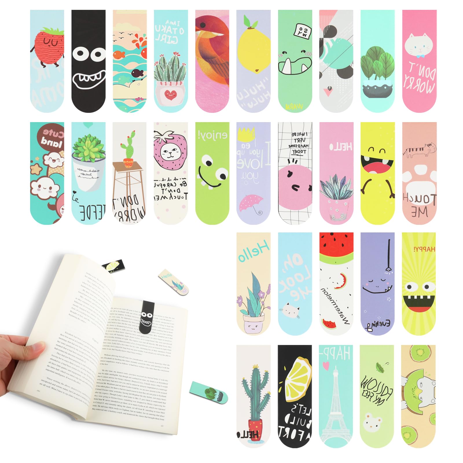 18pcs/30pcs Magnetic Bookmarks - Bookmark Magnetic Clip avaliação e preço
