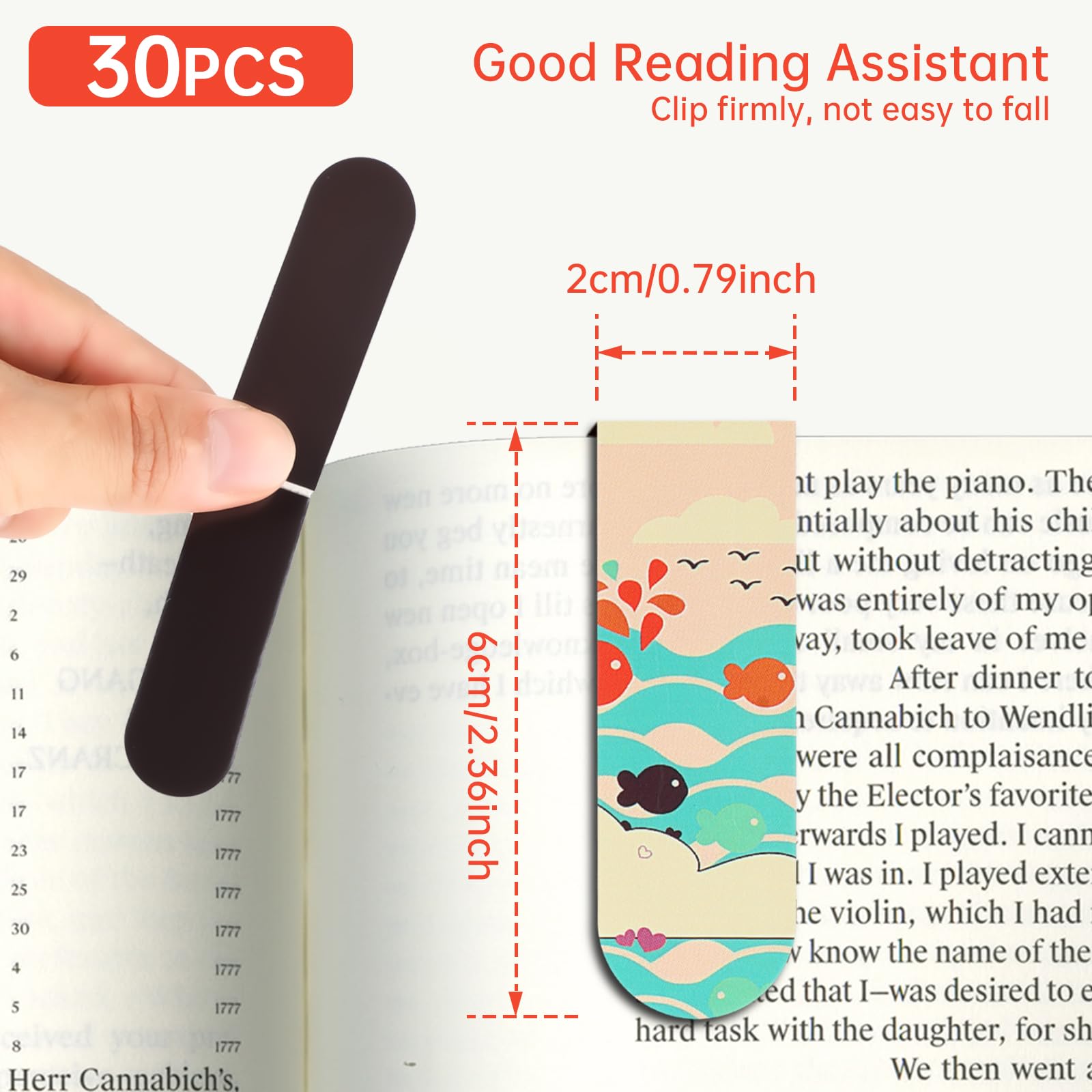 18pcs/30pcs Magnetic Bookmarks - Bookmark Magnetic Clip avaliação e preço