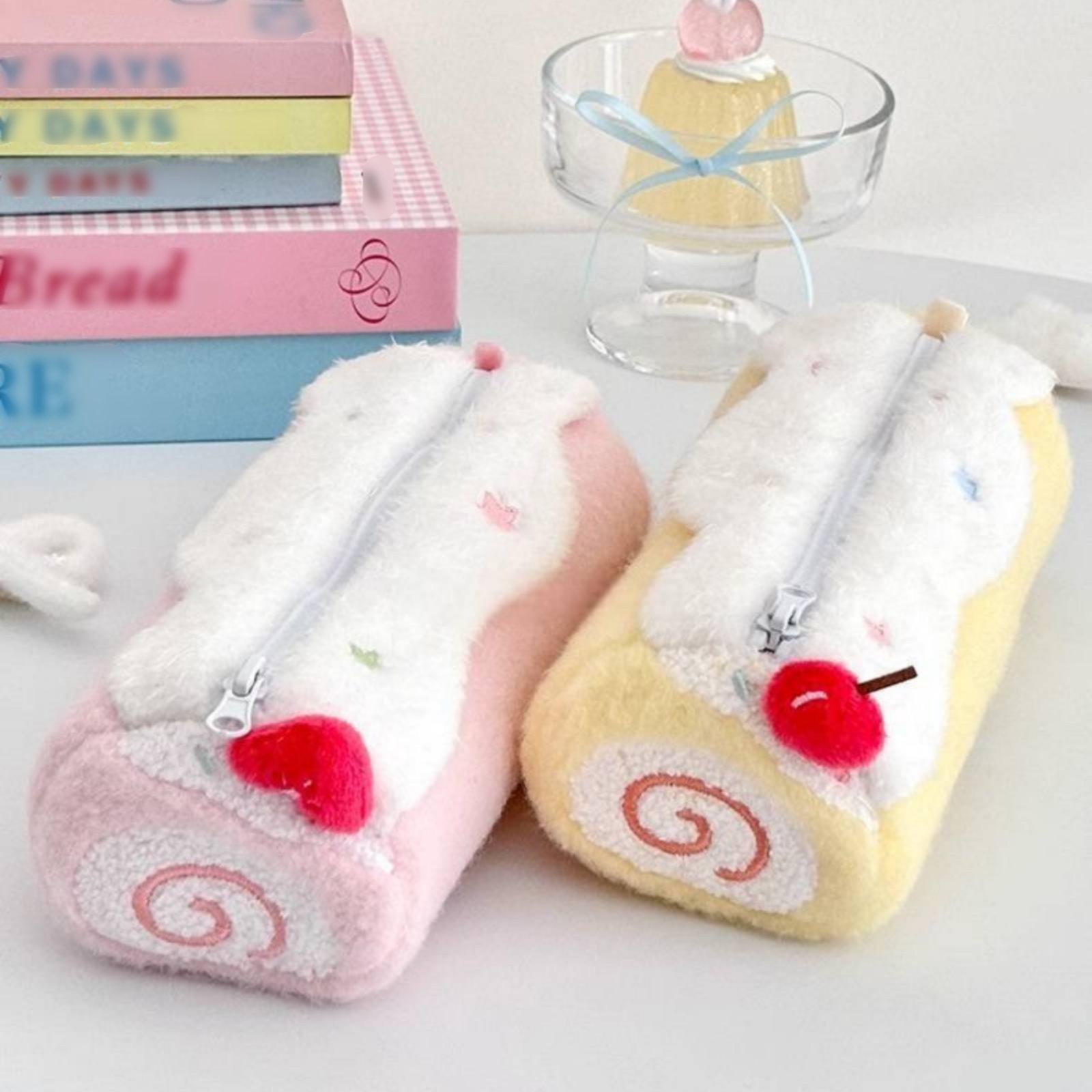 Cake Roll Pen Case Cute Design - Pen Pouch Roll avaliação e preço