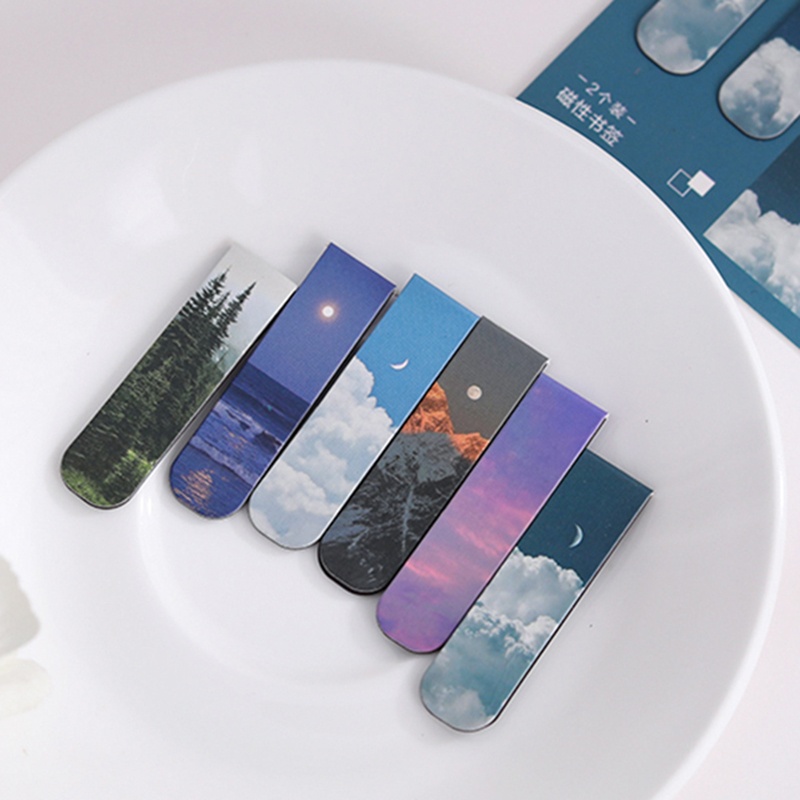 2Pcs/Set Magnetic Bookmarks Be - Paperclip Magnetic Set avaliação e preço